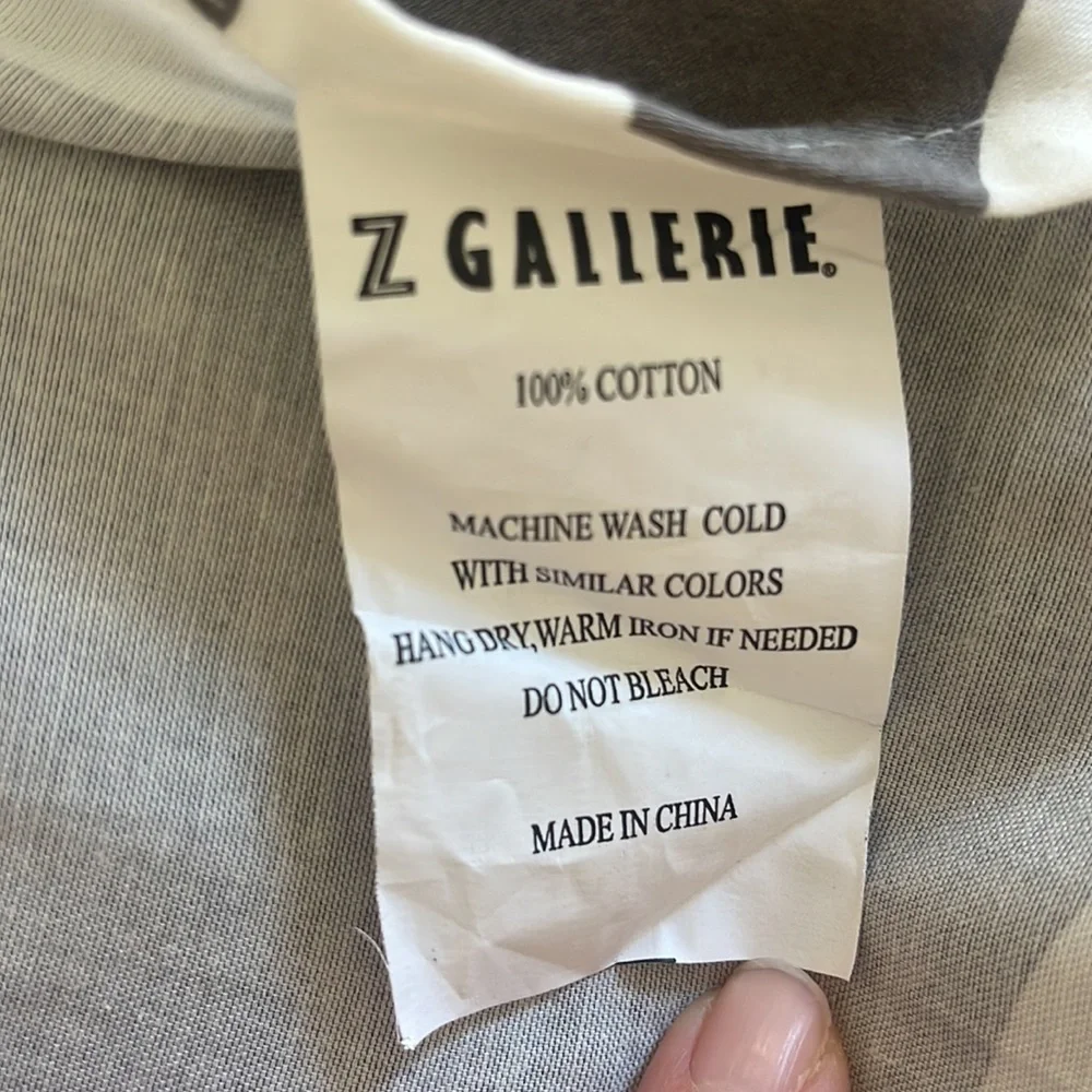 Z Gallerie Grey and white Curtain Panels 2